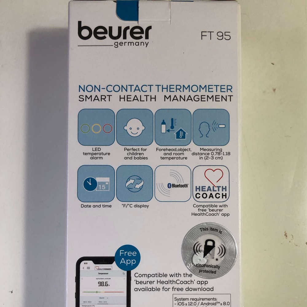 Beurer FT95 3-in-1 Infrared Contactless Thermometer Brand New in Box - Picture 10 of 10